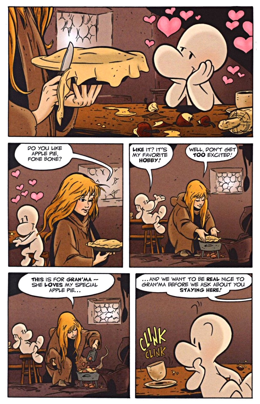 page 65 - chapter 3 of bone 1 out from boneville graphic novel by jeff smith