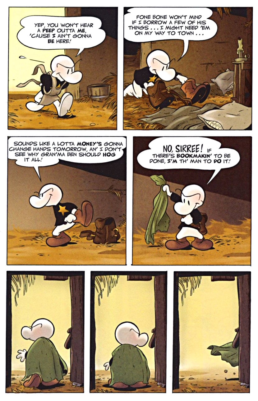 page 80 - chapter 4 of bone 1 out from boneville graphic novel by jeff smith