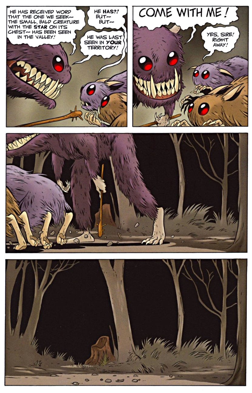page 87 - chapter 4 of bone 1 out from boneville graphic novel by jeff smith