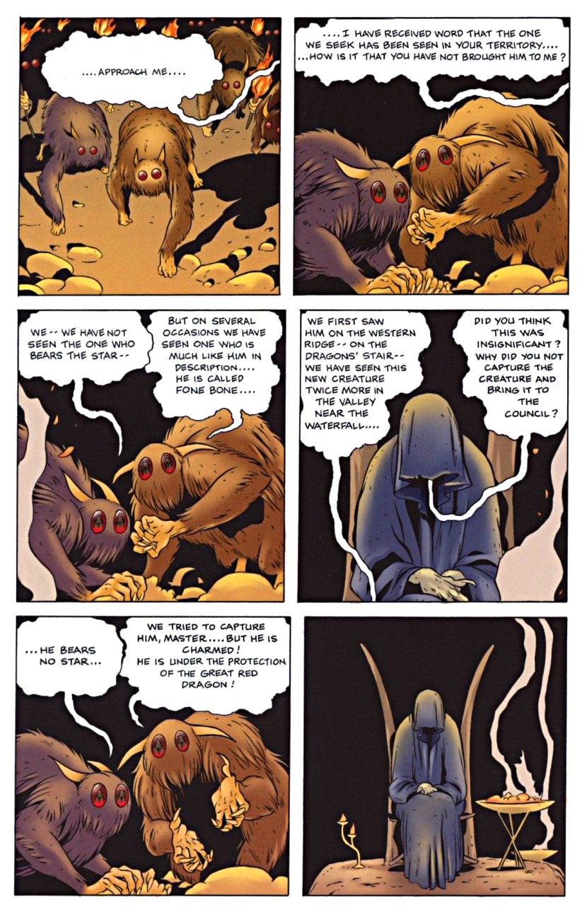 page 90 - chapter 4 of bone 1 out from boneville graphic novel by jeff smith