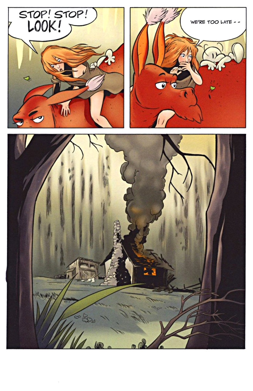 page 116 - chapter 5 of bone 1 out from boneville graphic novel by jeff smith