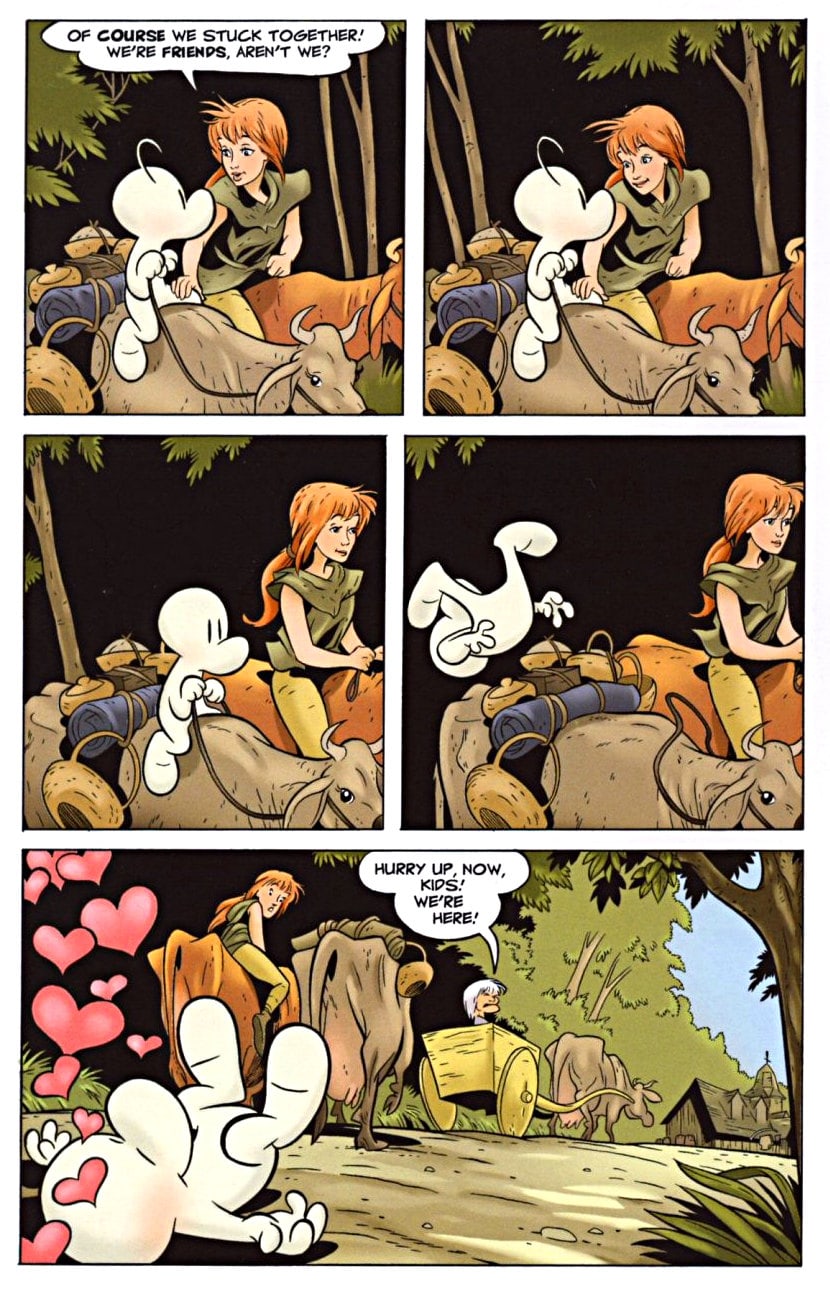 page 134 - chapter 6 of bone 1 out from boneville graphic novel by jeff smith
