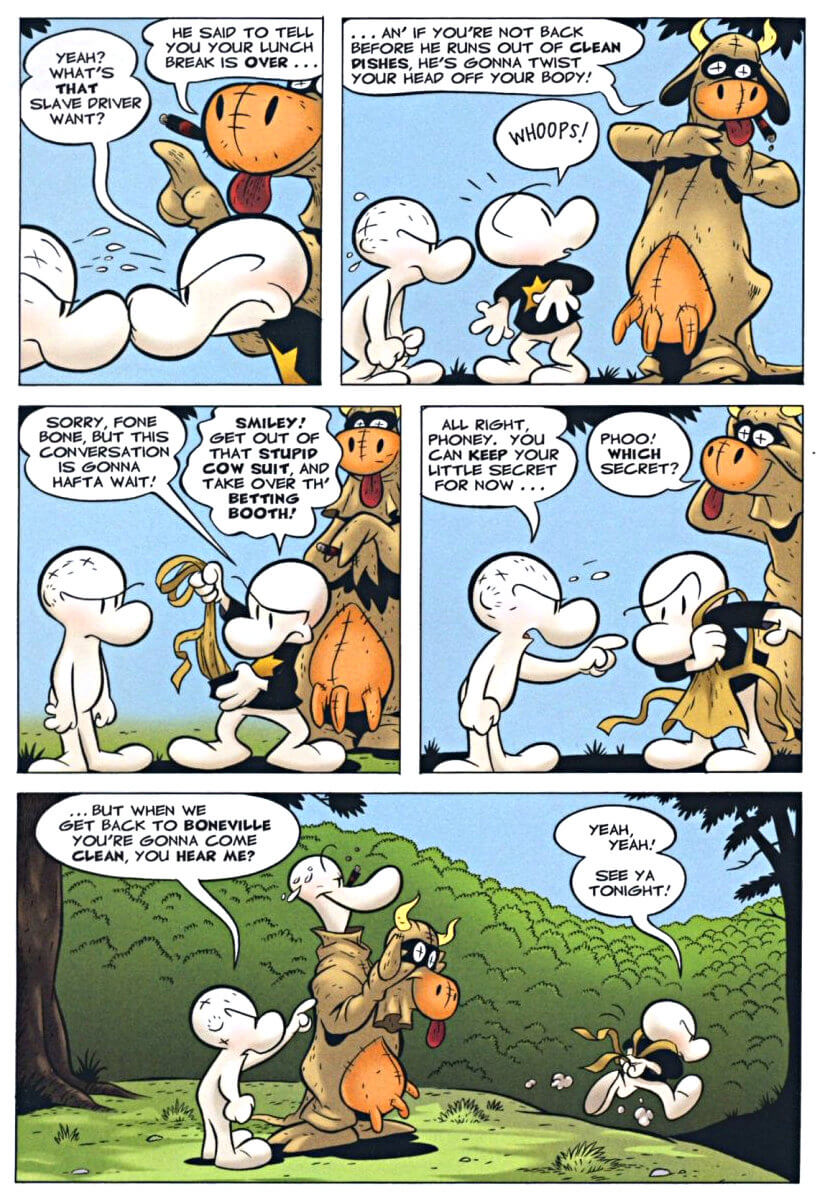 page 29 - chapter 2 of bone 2 the great cow race graphic novel by jeff smith