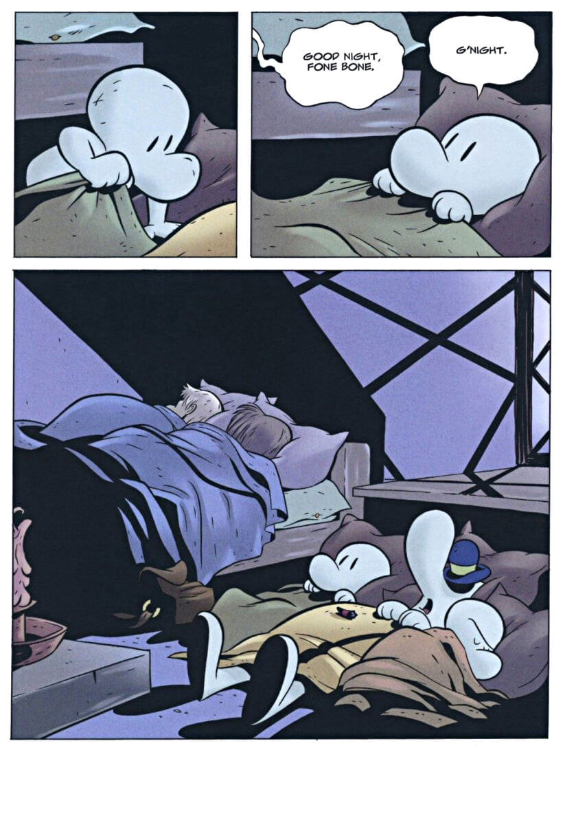 page 44 - chapter 2 of bone 2 the great cow race graphic novel by jeff smith