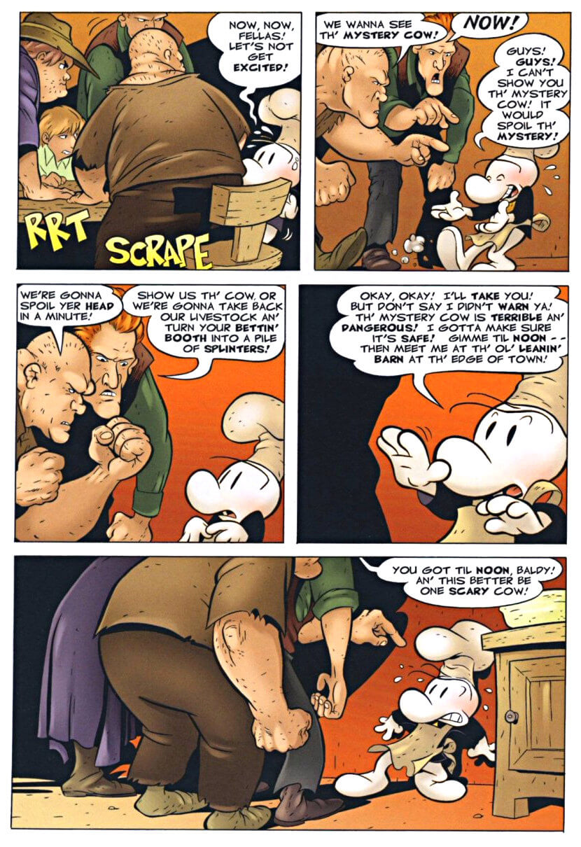 page 55 - chapter 3 of bone 2 the great cow race graphic novel by jeff smith