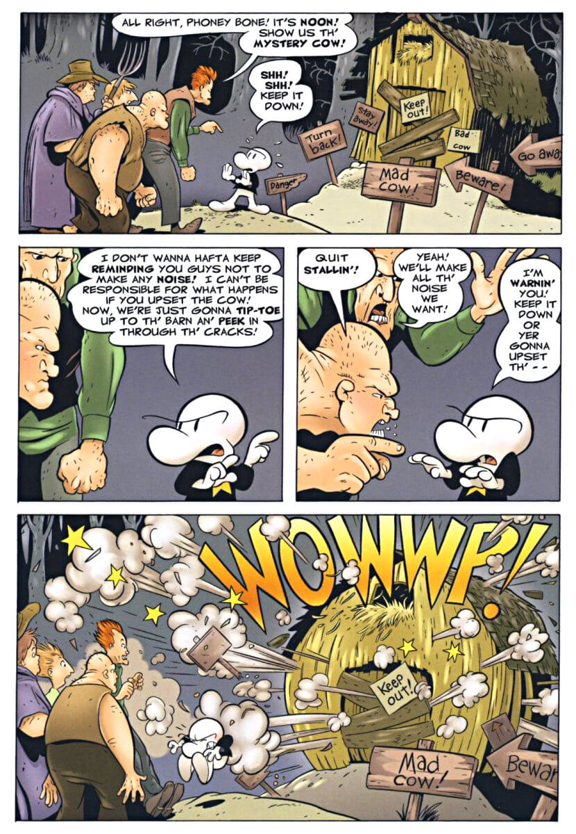 page 62 - chapter 3 of bone 2 the great cow race graphic novel by jeff smith