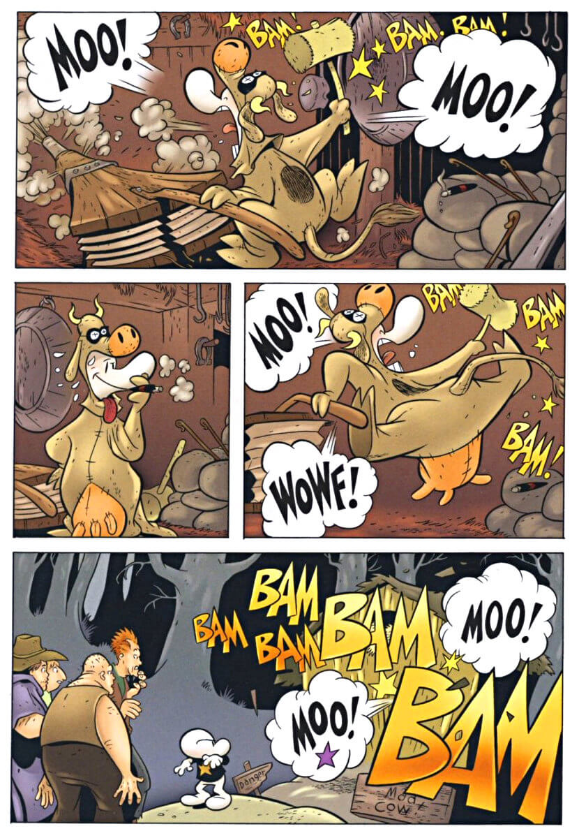 page 63 - chapter 3 of bone 2 the great cow race graphic novel by jeff smith