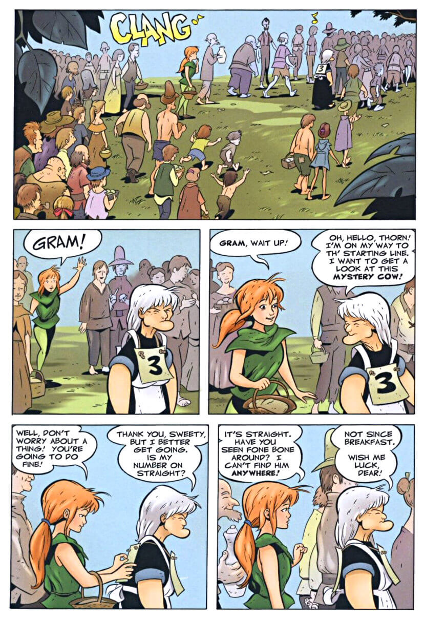page 66 - chapter 3 of bone 2 the great cow race graphic novel by jeff smith