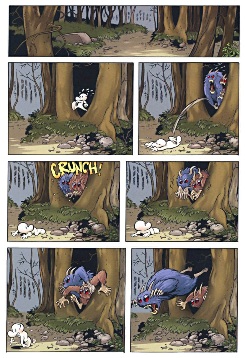 page 77 - chapter 4 of bone 2 the great cow race graphic novel by jeff smith