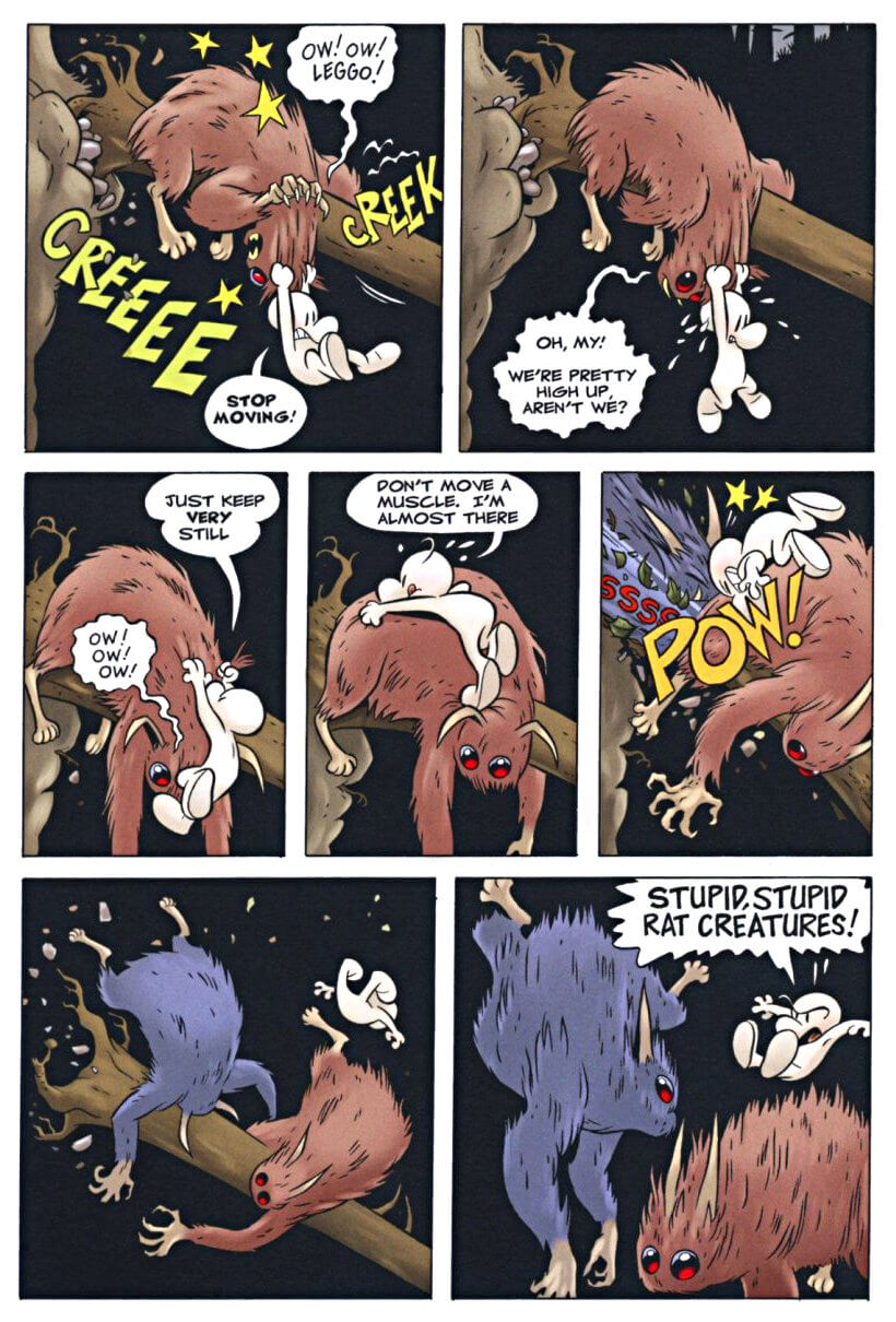 page 80 - chapter 4 of bone 2 the great cow race graphic novel by jeff smith