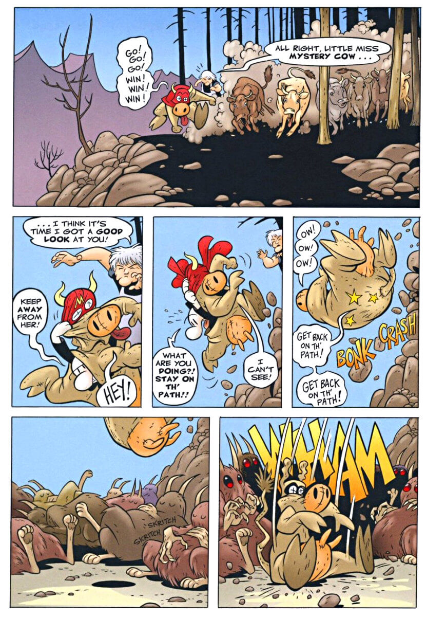 page 83 - chapter 4 of bone 2 the great cow race graphic novel by jeff smith
