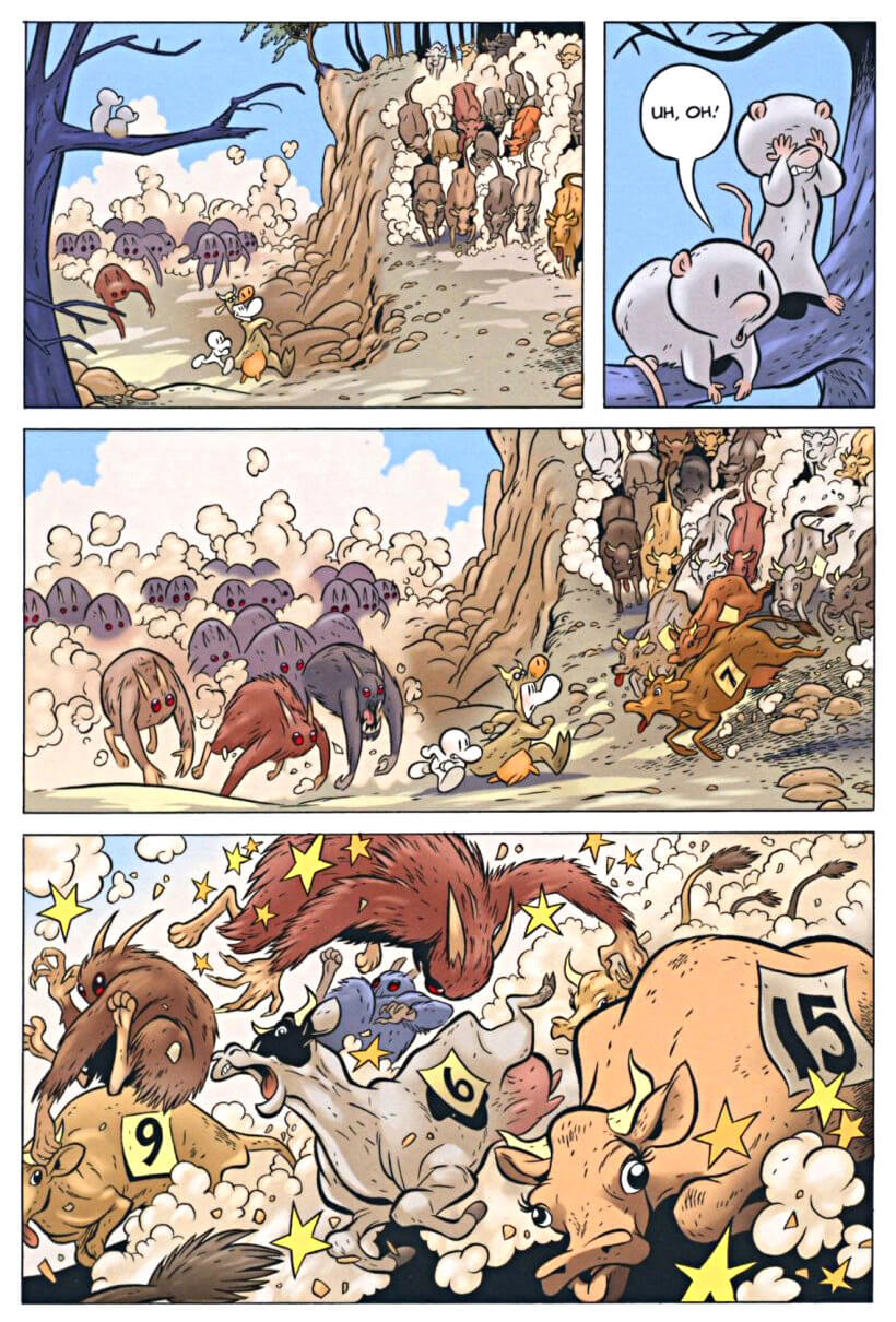 page 86 - chapter 4 of bone 2 the great cow race graphic novel by jeff smith