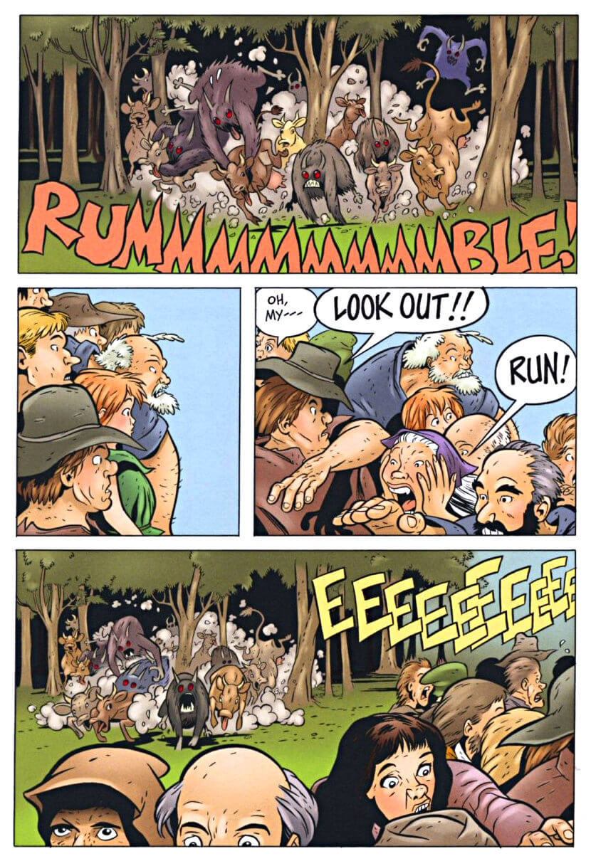 page 89 - chapter 4 of bone 2 the great cow race graphic novel by jeff smith