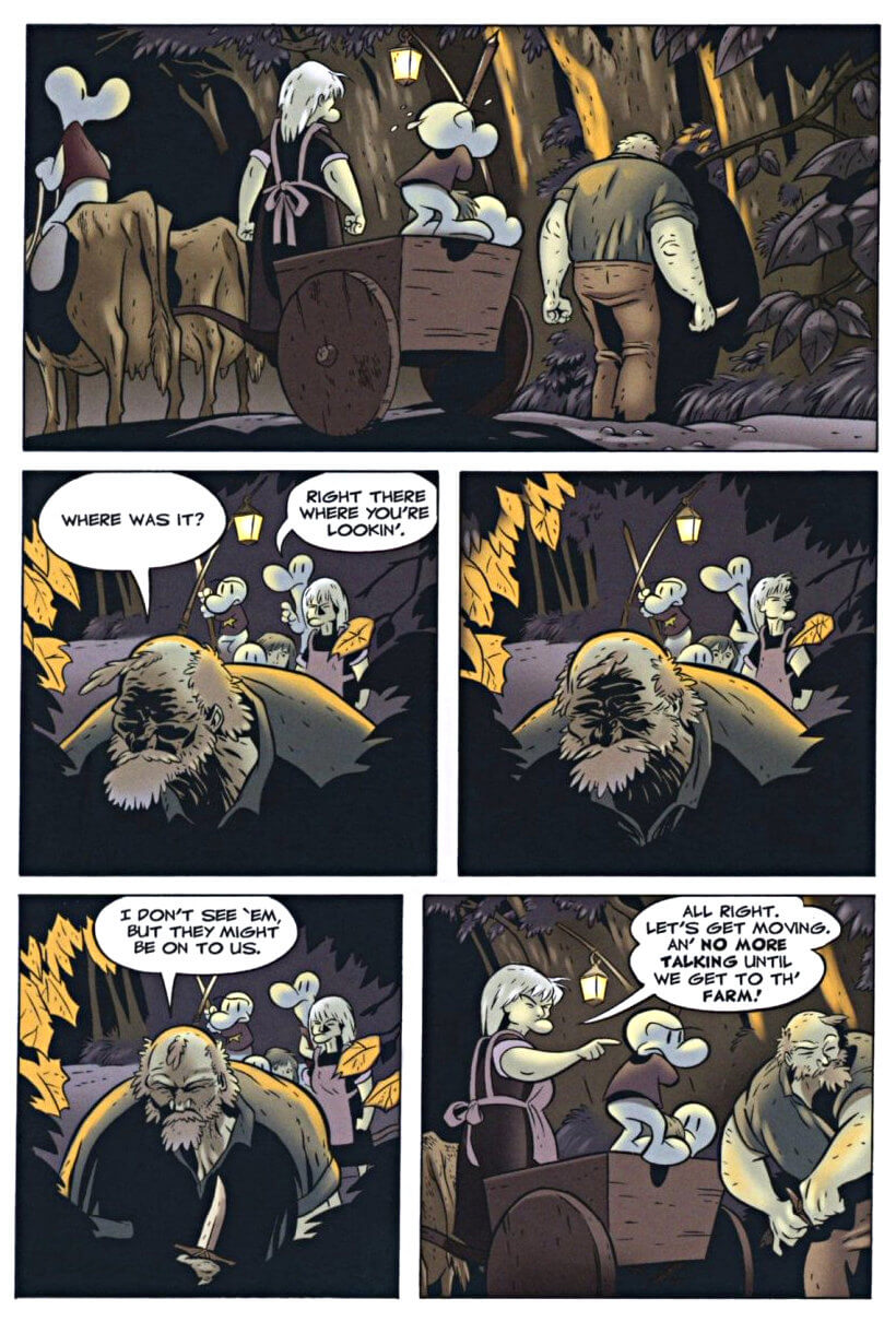 page 99 - chapter 5 of bone 2 the great cow race graphic novel by jeff smith