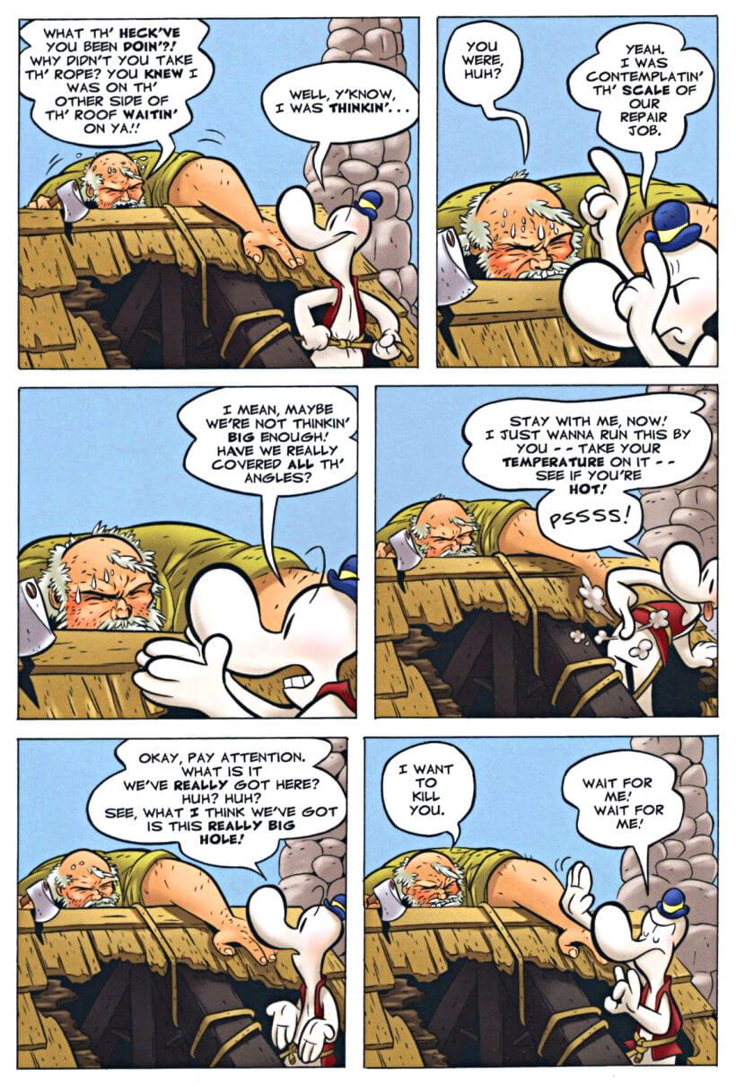 page 126 - chapter 6 of bone 2 the great cow race graphic novel by jeff smith