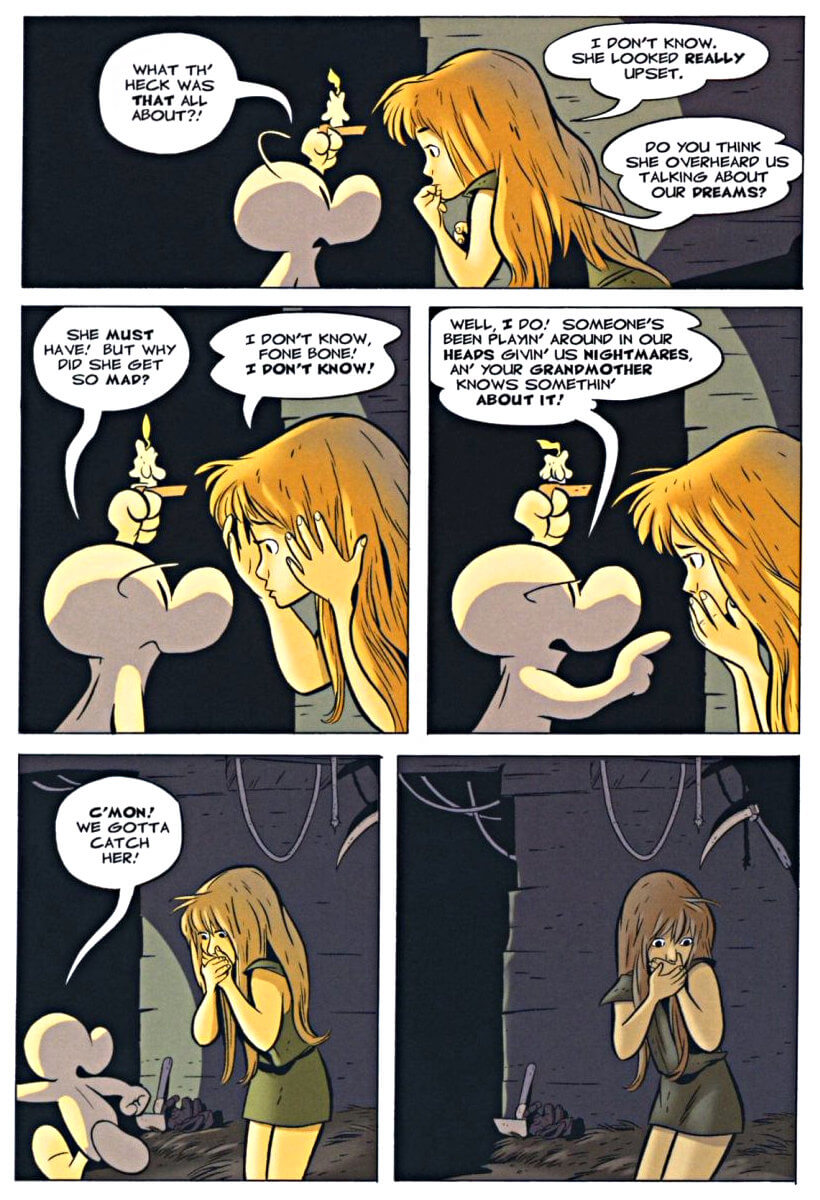 page 69 - chapter 4 of bone 3 eyes of the storm graphic novel by jeff smith