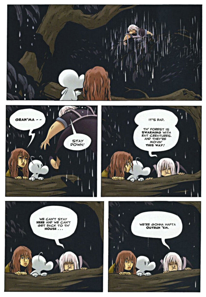 page 98 - chapter 5 of bone 3 eyes of the storm graphic novel by jeff smith