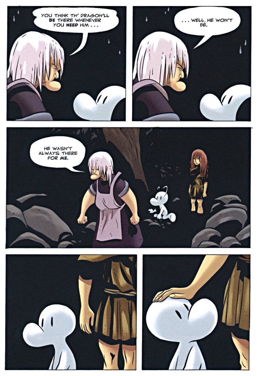 page 107 - chapter 5 of bone 3 eyes of the storm graphic novel by jeff smith