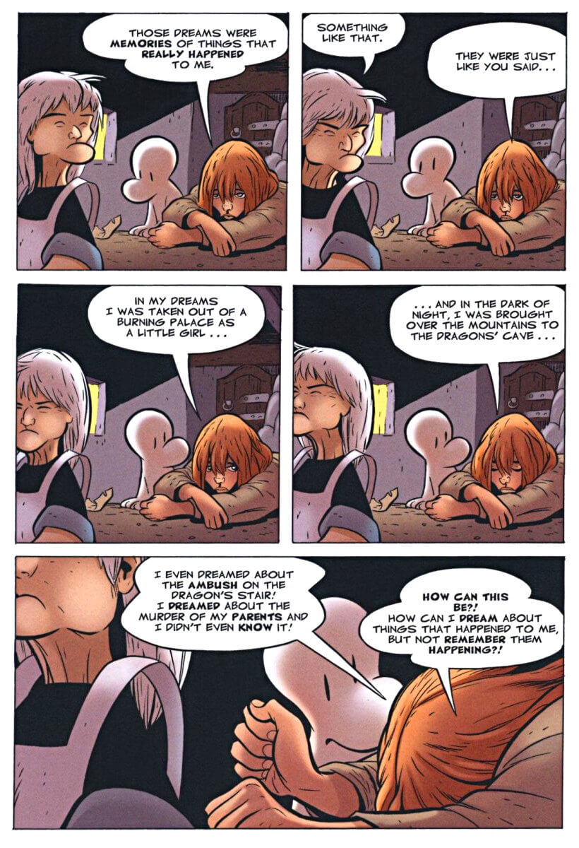 page 143 - chapter 7 of bone 3 eyes of the storm graphic novel by jeff smith