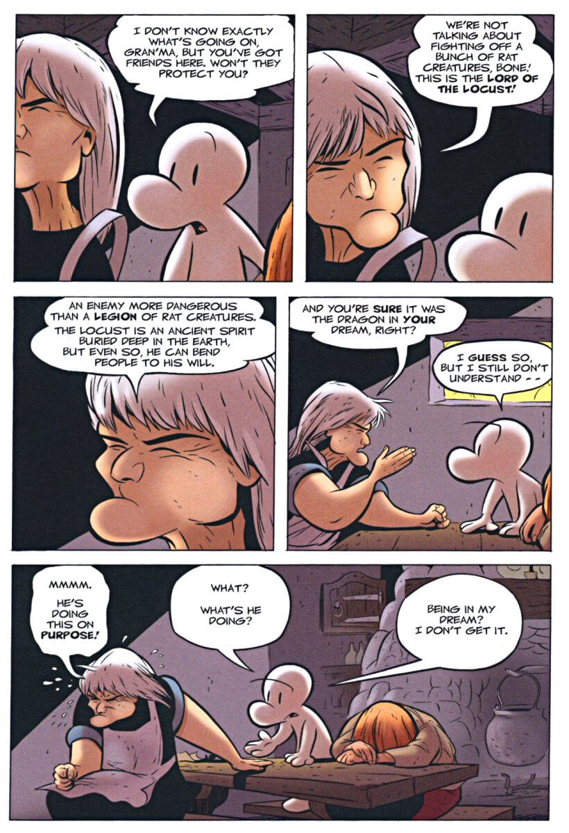page 146 - chapter 7 of bone 3 eyes of the storm graphic novel by jeff smith