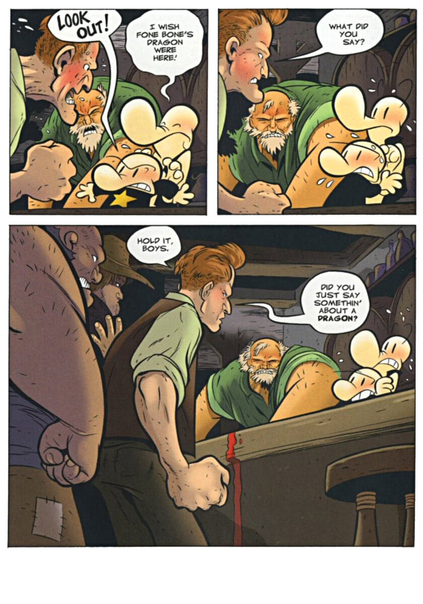 page 154 - chapter 7 of bone 3 eyes of the storm graphic novel by jeff smith