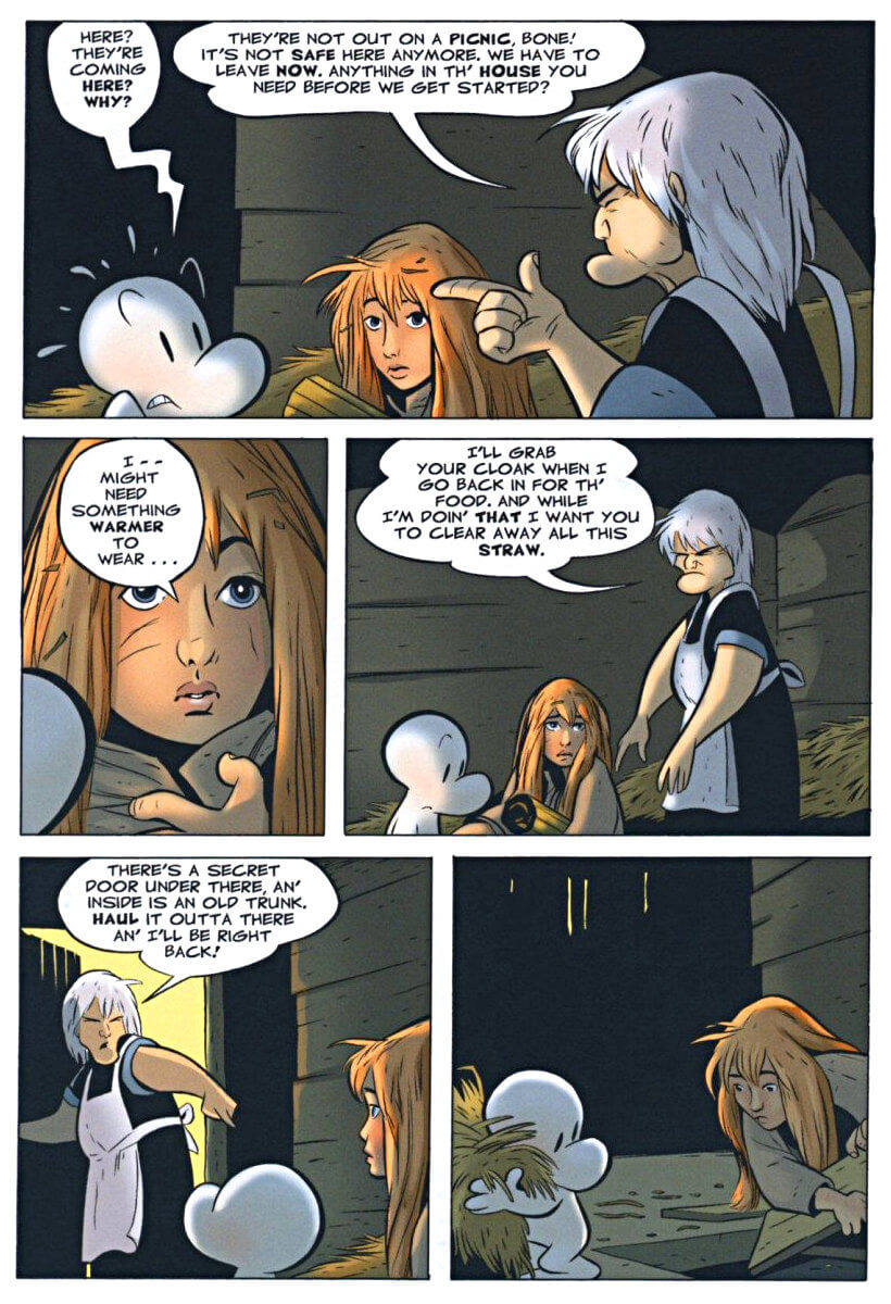page 169 - chapter 8 of bone 3 eyes of the storm graphic novel by jeff smith