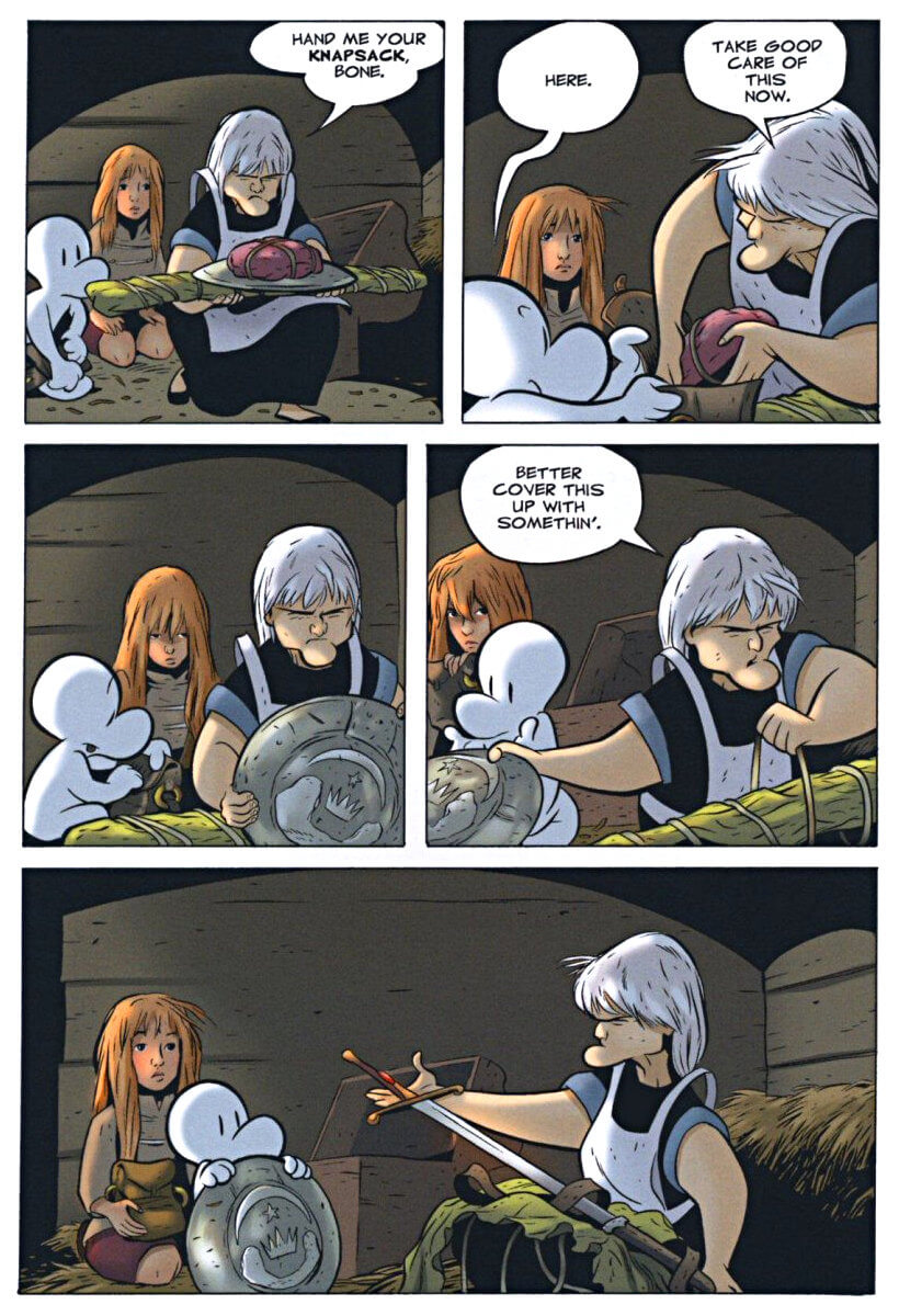 page 172 - chapter 8 of bone 3 eyes of the storm graphic novel by jeff smith
