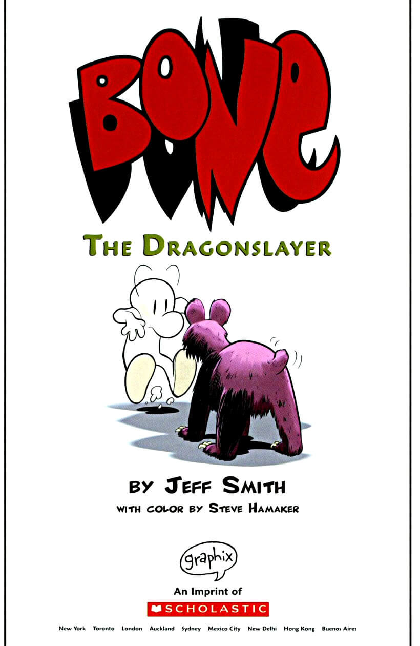 page i of bone 4 the dragonslayer graphic novel by jeff smith