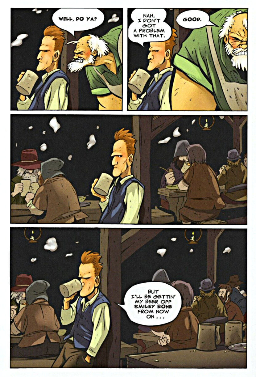 page 4 - prologue of bone 4 the dragonslayer graphic novel by jeff smith