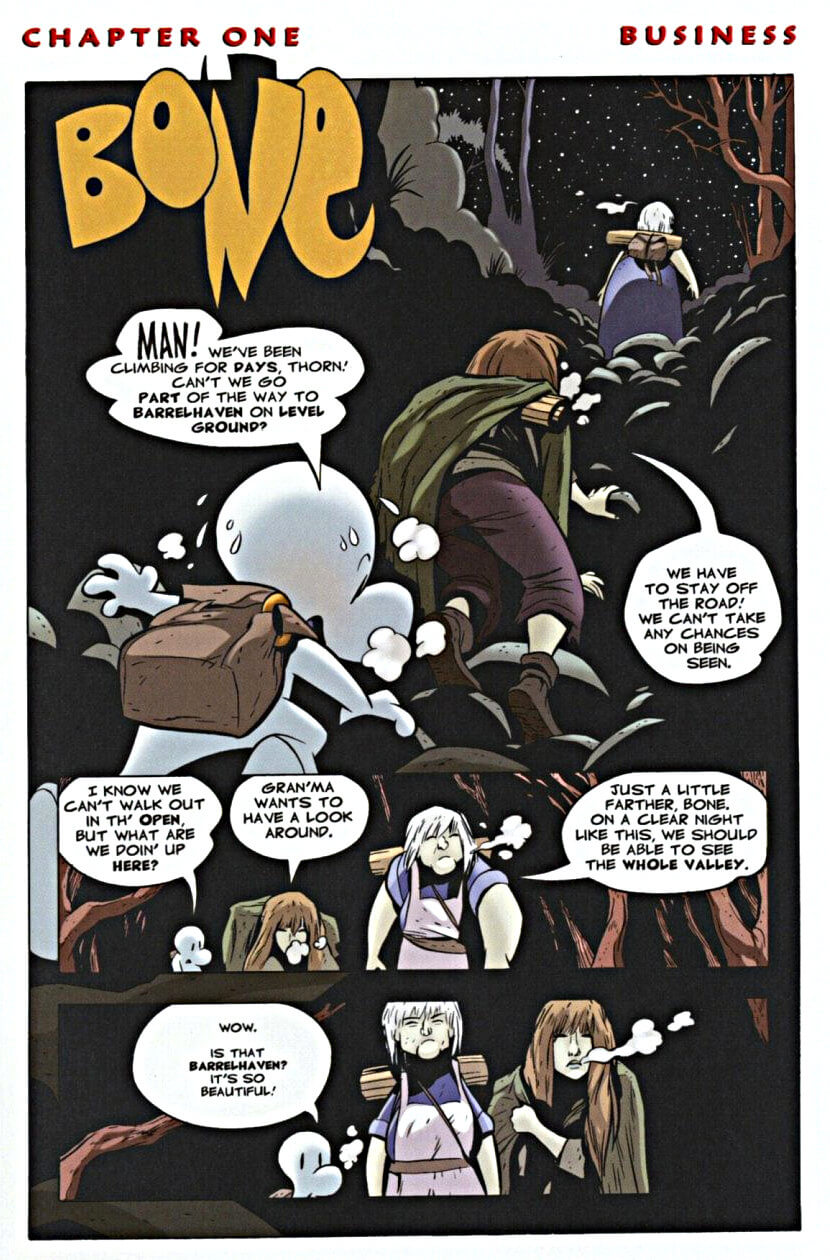 page 5 - chapter 1 of bone 4 the dragonslayer graphic novel by jeff smith