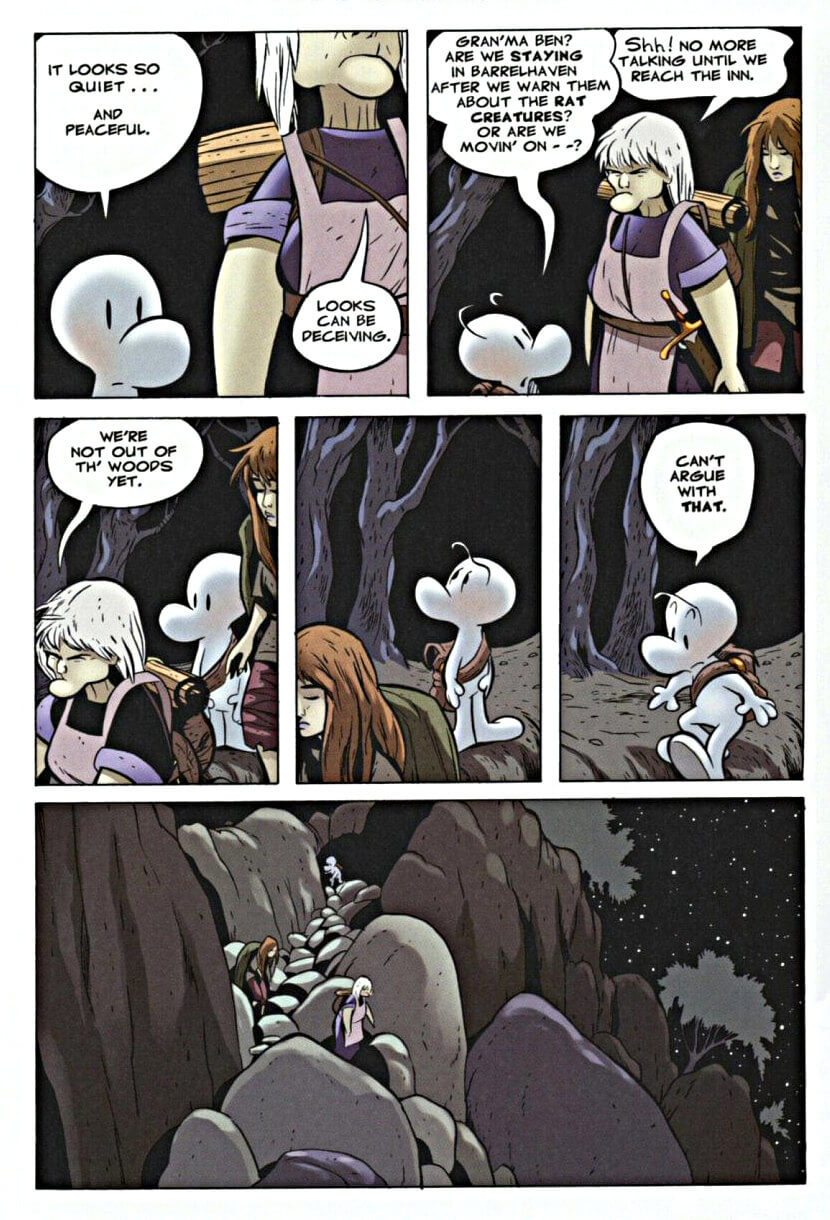 page 8 - chapter 1 of bone 4 the dragonslayer graphic novel by jeff smith
