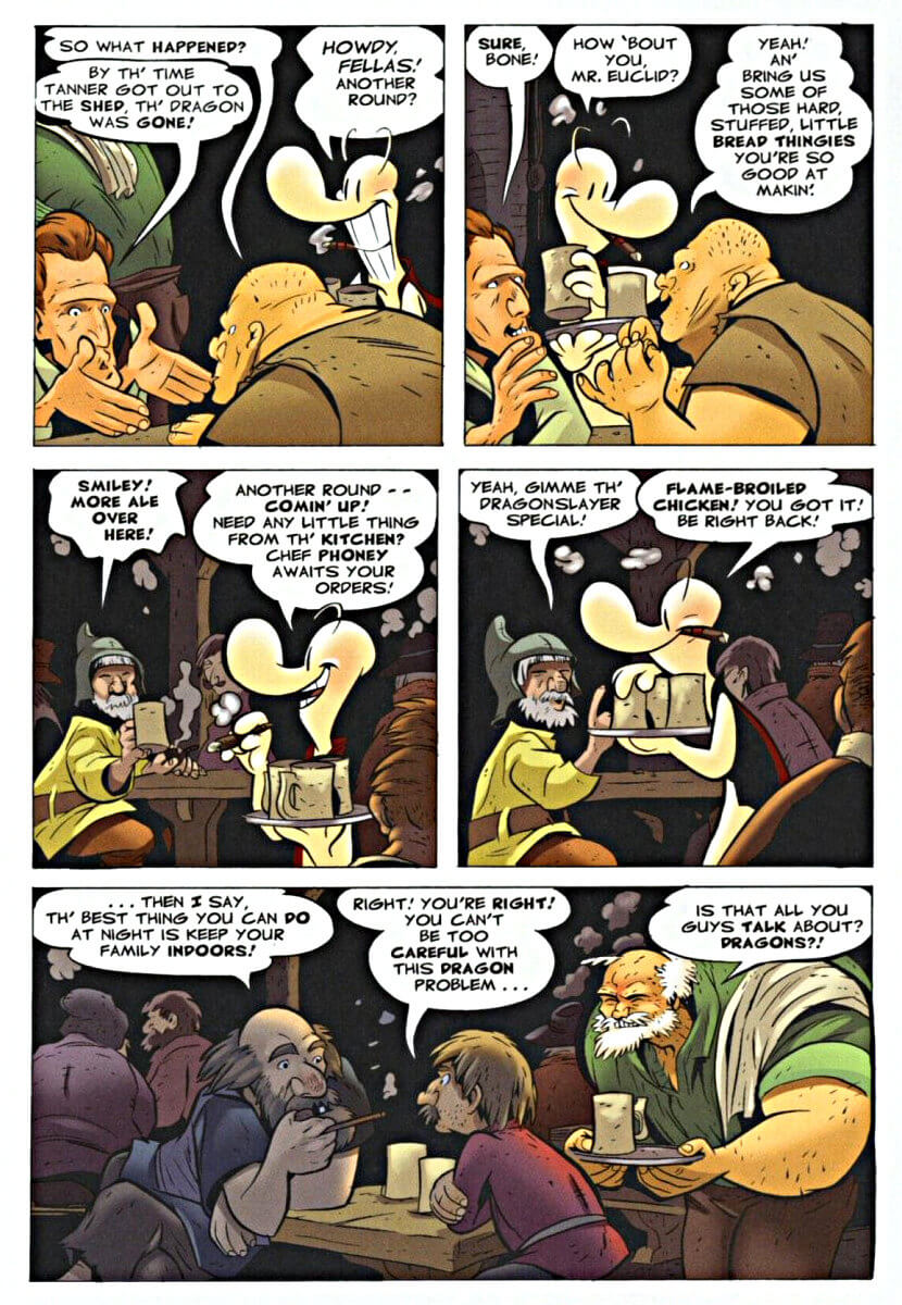 page 10 - chapter 1 of bone 4 the dragonslayer graphic novel by jeff smith