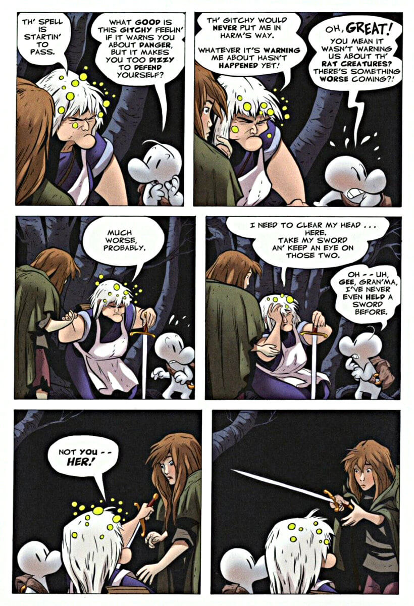 page 26 - chapter 2 of bone 4 the dragonslayer graphic novel by jeff smith