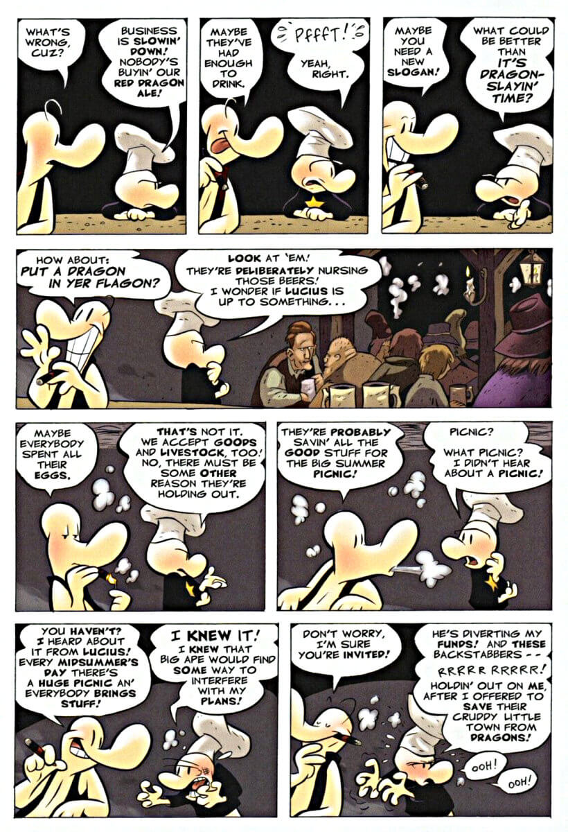 page 34 - chapter 2 of bone 4 the dragonslayer graphic novel by jeff smith