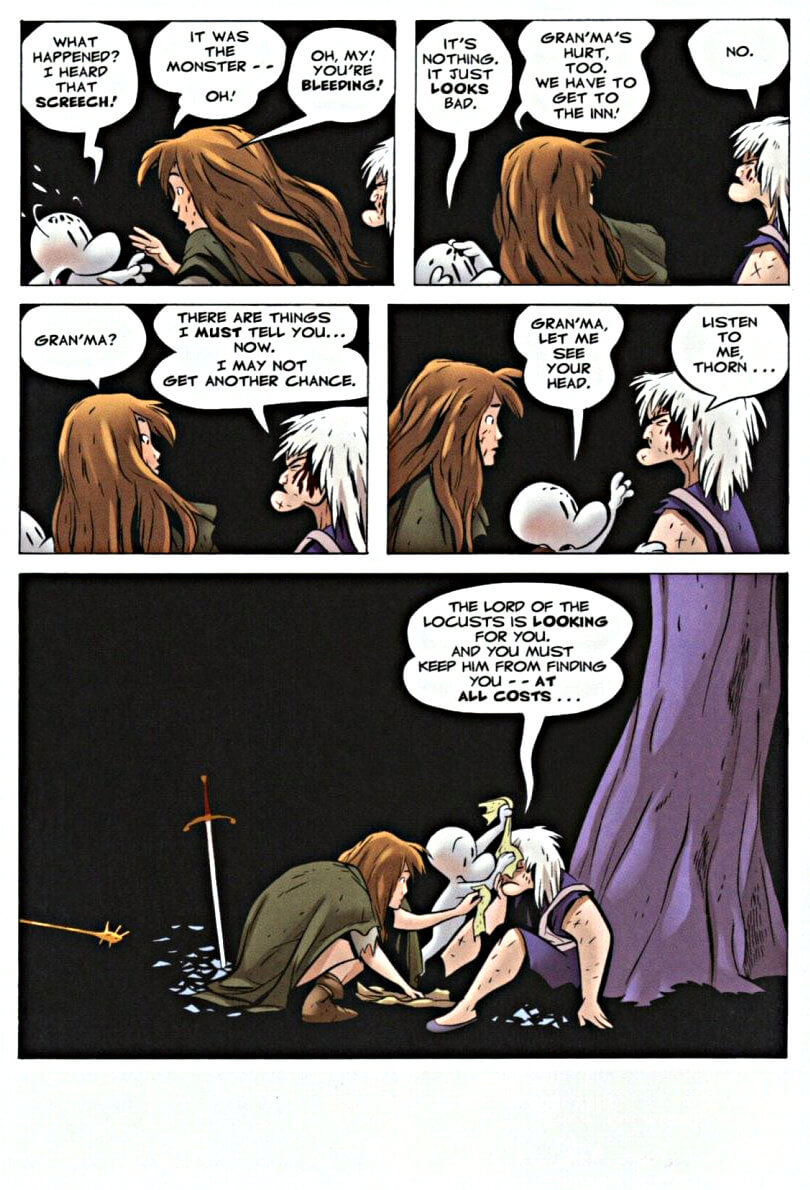 page 44 - chapter 2 of bone 4 the dragonslayer graphic novel by jeff smith