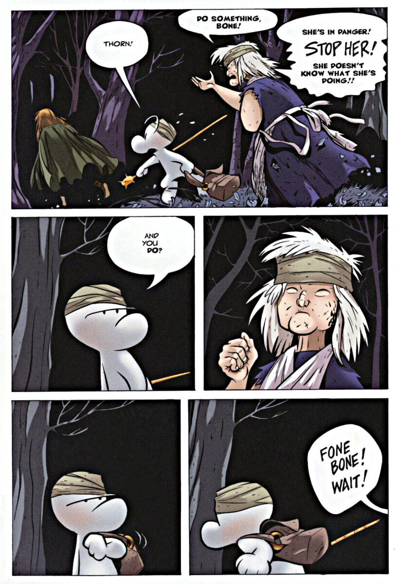 page 55 - chapter 3 of bone 4 the dragonslayer graphic novel by jeff smith
