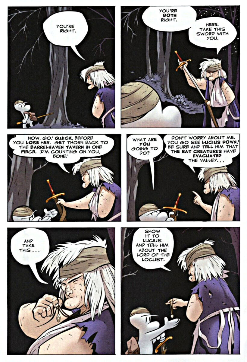 page 56 - chapter 3 of bone 4 the dragonslayer graphic novel by jeff smith