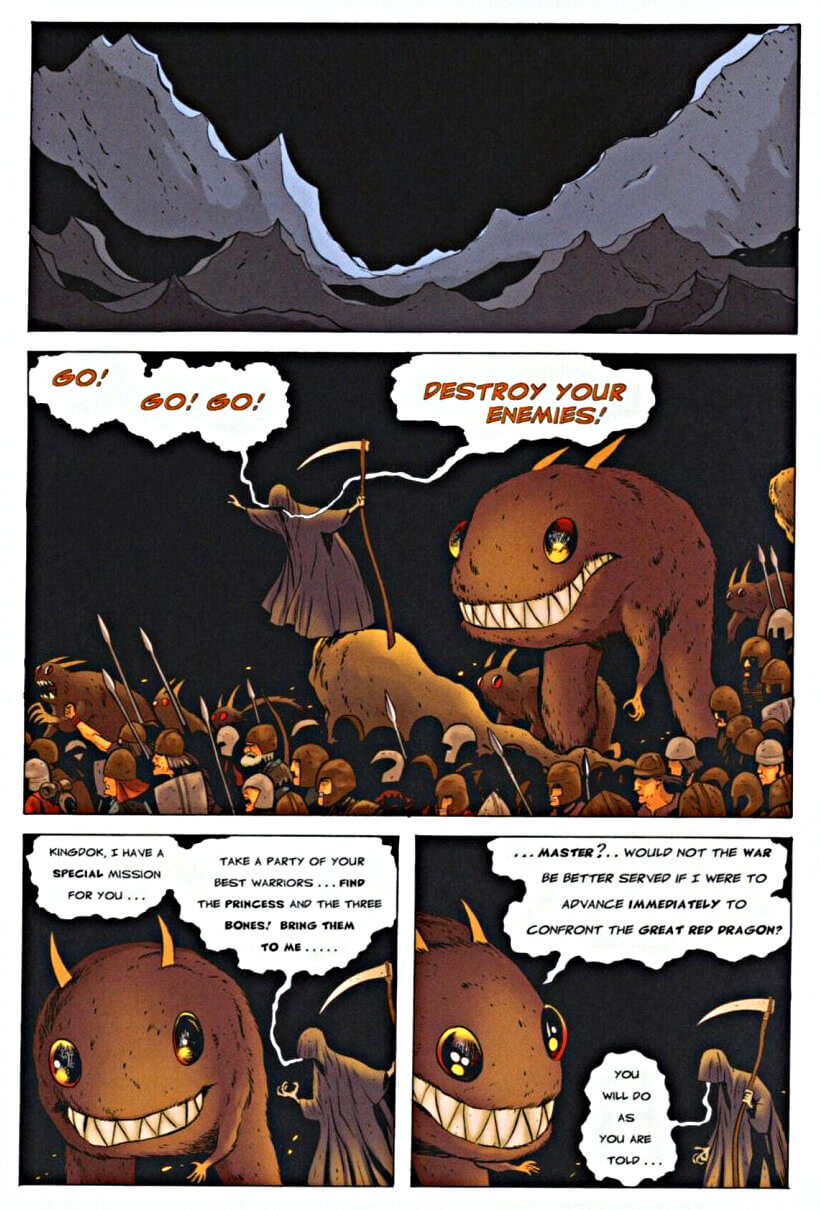 page 122 - chapter 6 of bone 4 the dragonslayer graphic novel by jeff smith