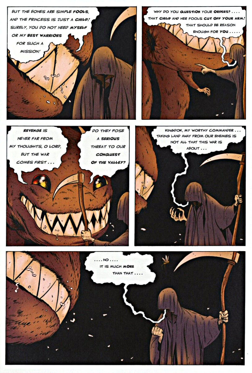 page 123 - chapter 6 of bone 4 the dragonslayer graphic novel by jeff smith