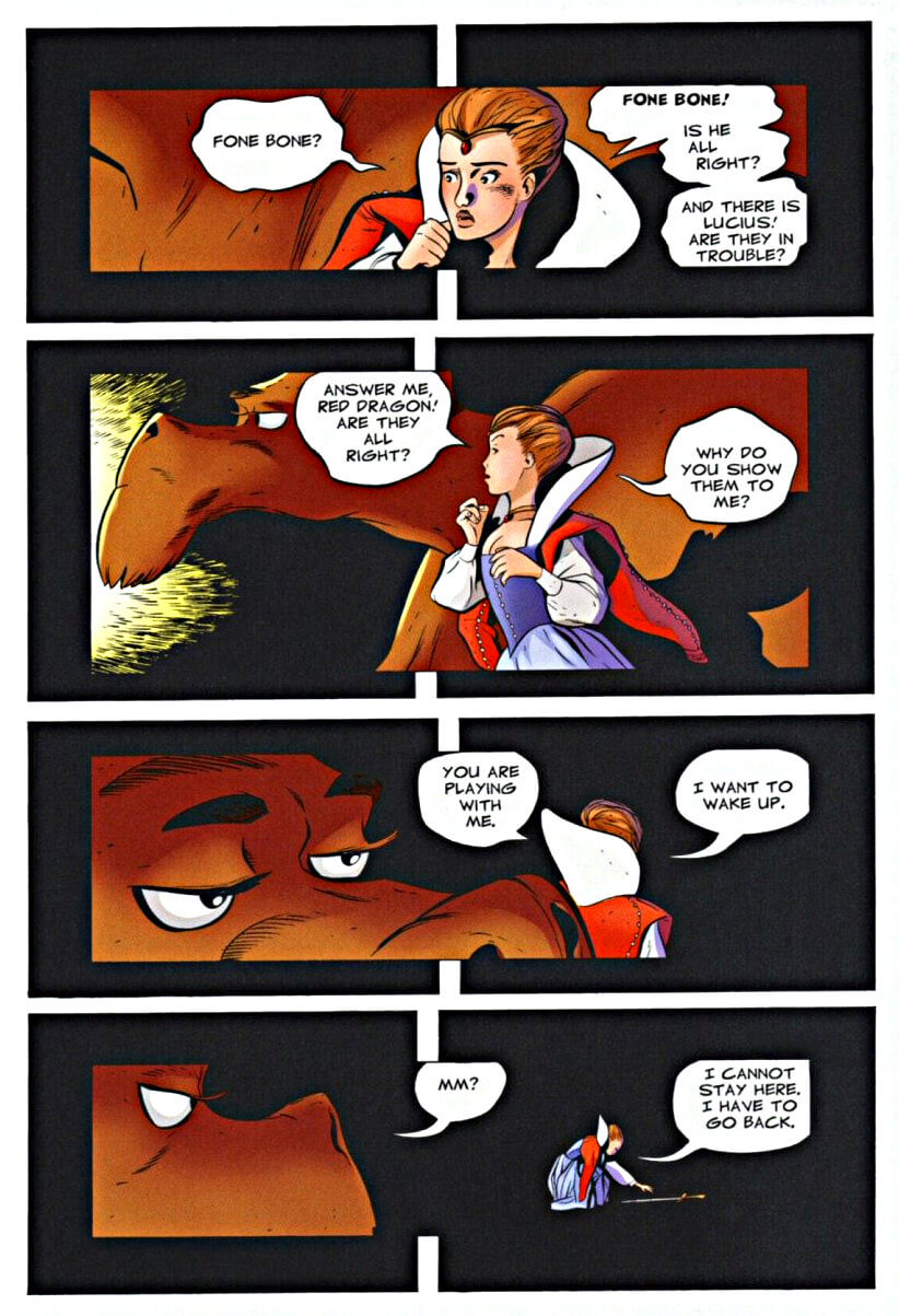 page 140 - chapter 7 of bone 4 the dragonslayer graphic novel by jeff smith