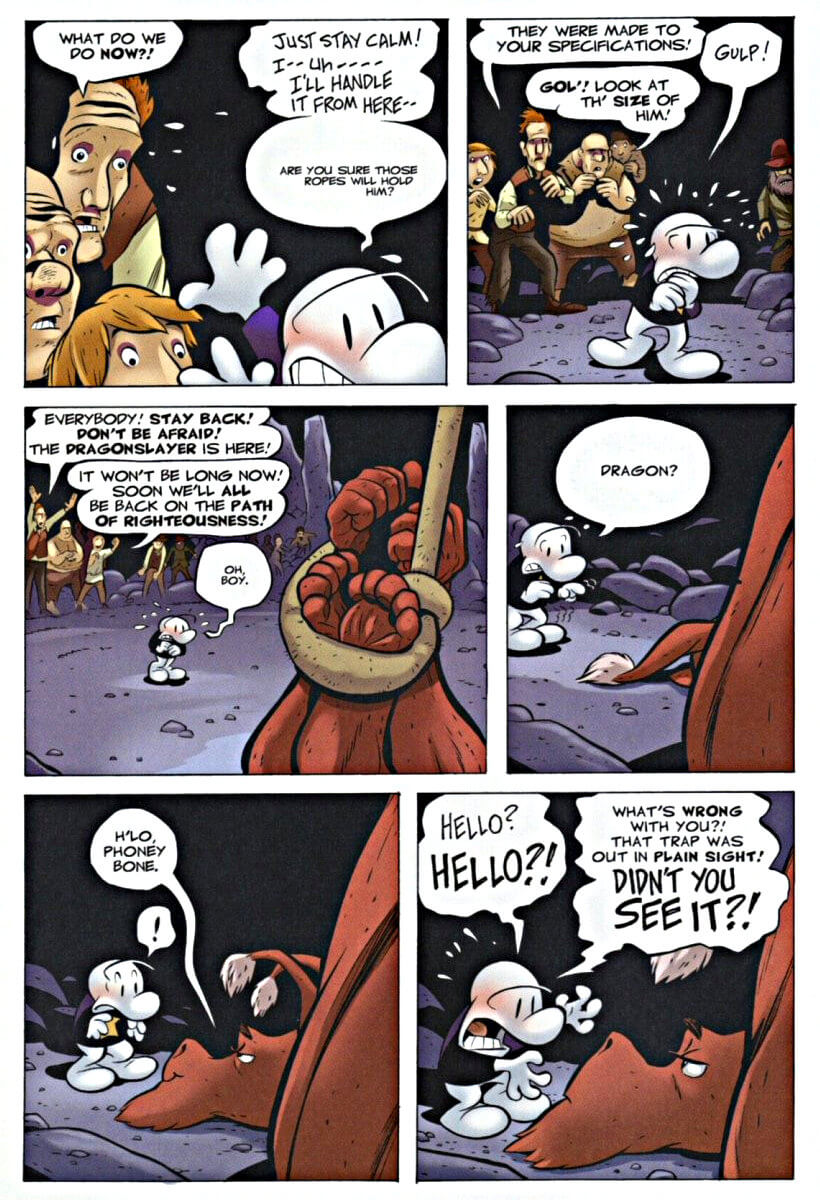 page 153 - chapter 8 of bone 4 the dragonslayer graphic novel by jeff smith