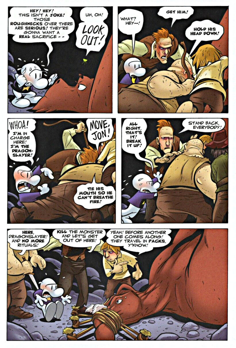page 155 - chapter 8 of bone 4 the dragonslayer graphic novel by jeff smith