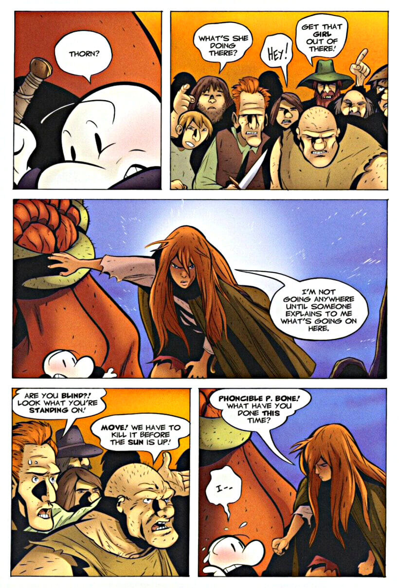 page 159 - chapter 8 of bone 4 the dragonslayer graphic novel by jeff smith
