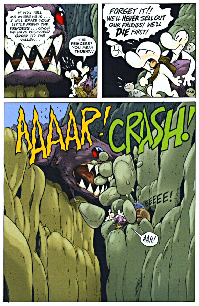 page 71 - chapter 4 of bone 5 rock jaw master of the eastern border