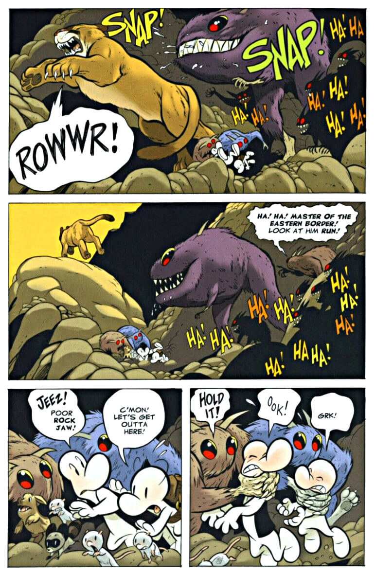 page 104 - chapter 5 of bone 5 rock jaw master of the eastern border