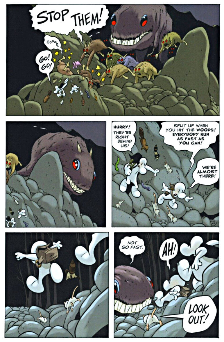 page 106 - chapter 5 of bone 5 rock jaw master of the eastern border
