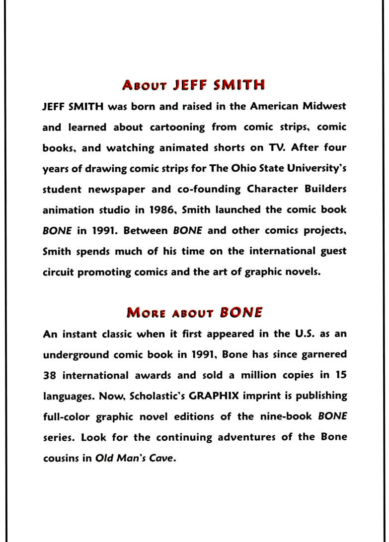 about page of bone 5 rock jaw master of the eastern border