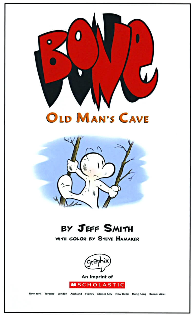 page iii of bone 6 old mans cave graphic novel