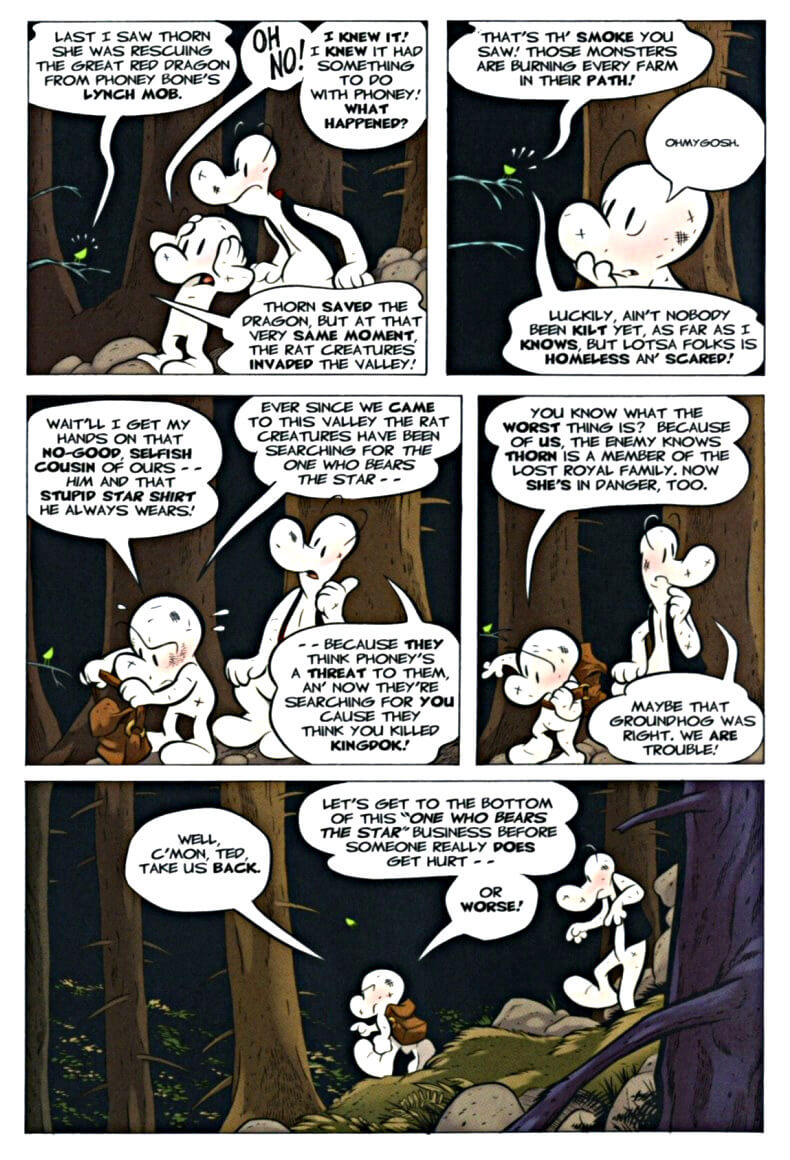 page 8 of bone 6 old mans cave graphic novel
