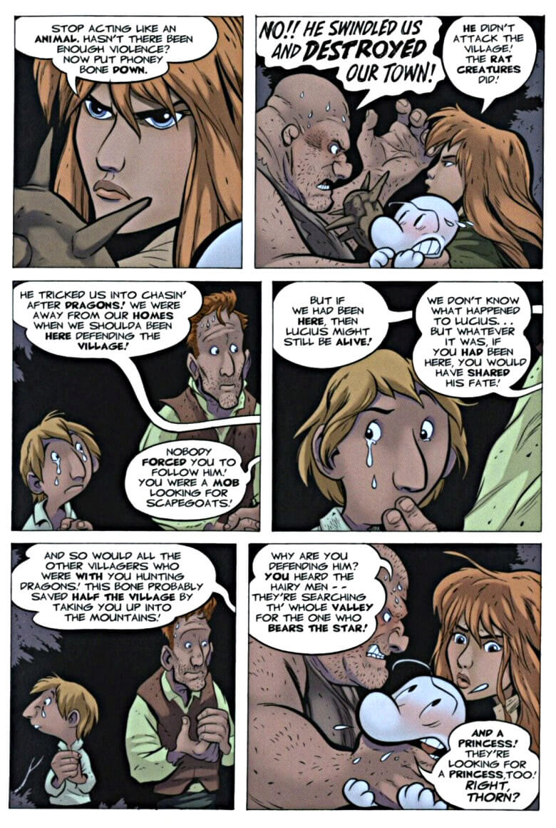 page 19 chapter 1 of bone 6 old mans cave graphic novel